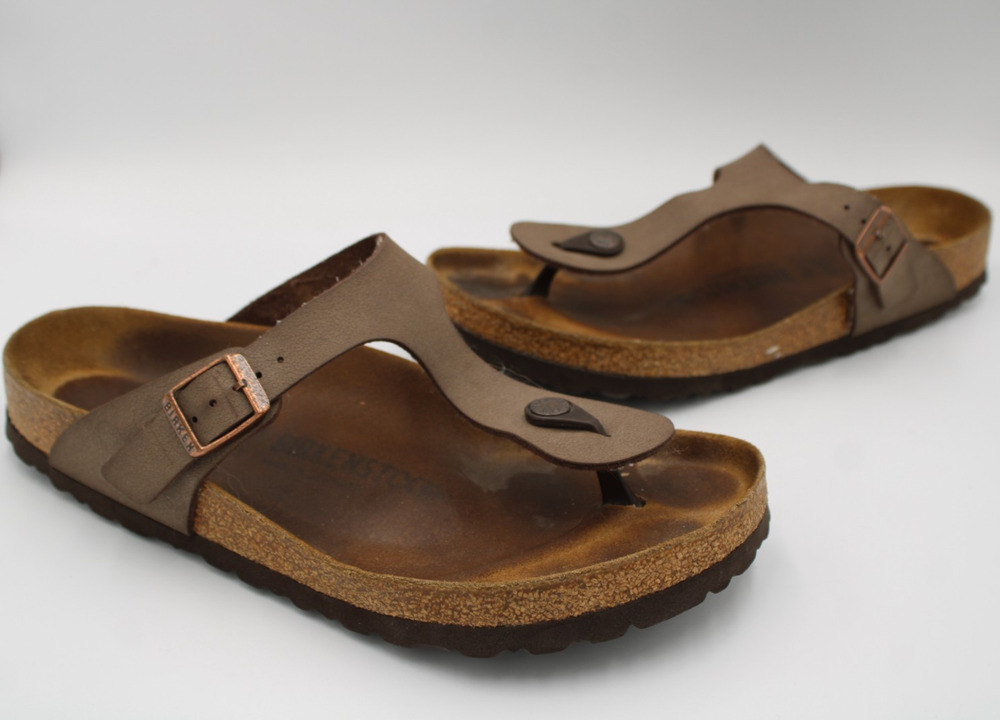 Size 40EU - Birkenstock Gizeh Oiled Leather Tobacco Brown Thong